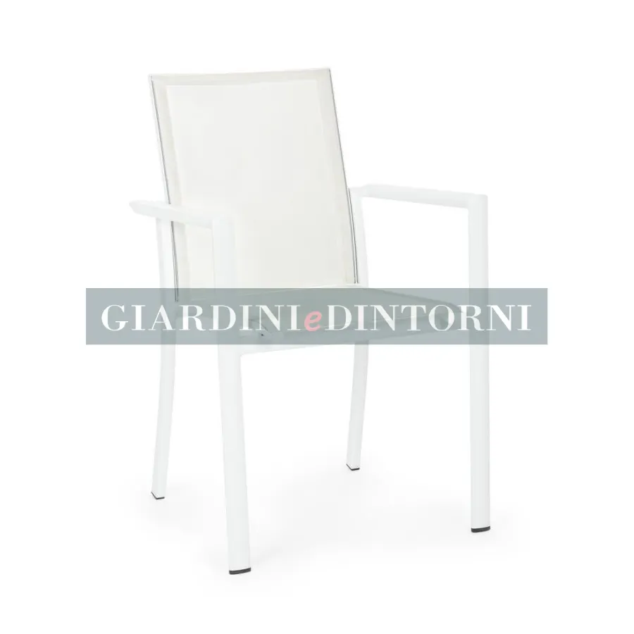 SEDIA C/BRACCIOLI KONNOR BIANCO CX21 1 SEDIA C/BRACCIOLI KONNOR BIANCO CX21