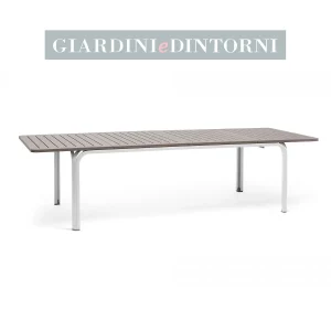 TAVOLO ALLORO 210 - 280 EXT VERN BIANCO - P.TORTORA